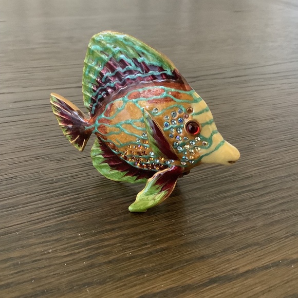 Jay Strongwater Swarowski Jeweled Tang Tropical Fish Collection Figurine RARE - Picture 4 of 11